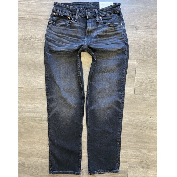 NWT American Eagle‎ Airflex Jeans Mens 29x30 Black Athletic Straight Fit Denim - Picture 1 of 7